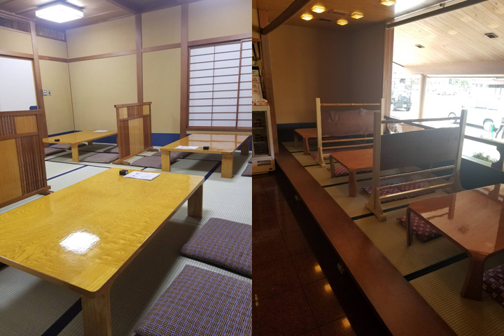 小部屋（7テーブル（2～4人））1階